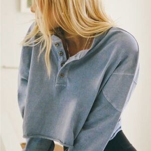 Brand new Joah Brown cropped Henley.